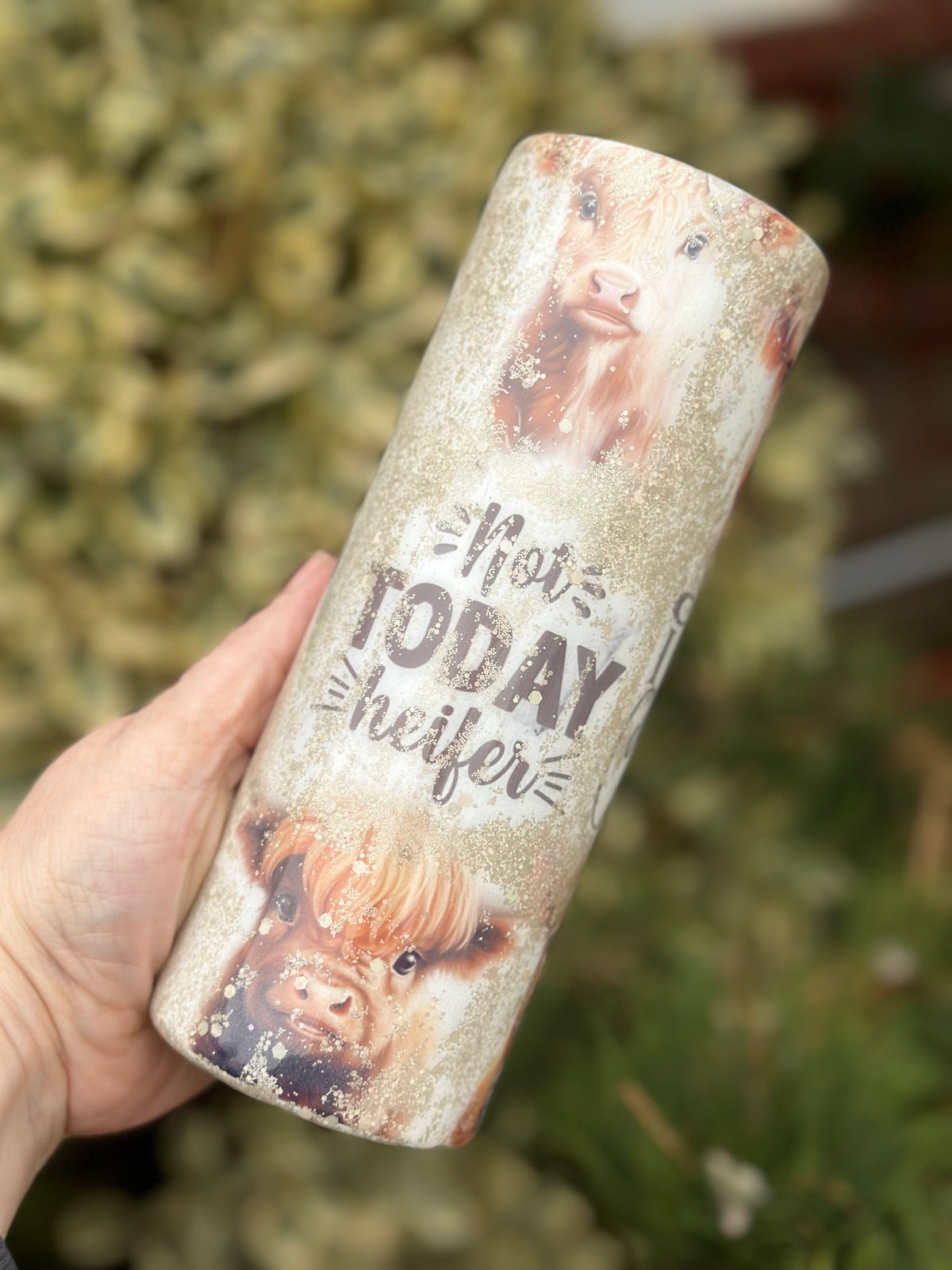 Highland Cow 20oz Epoxy Tumbler
