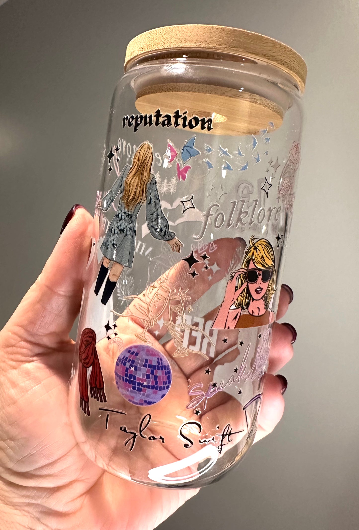 Storyteller Glass Cup w/ Lid