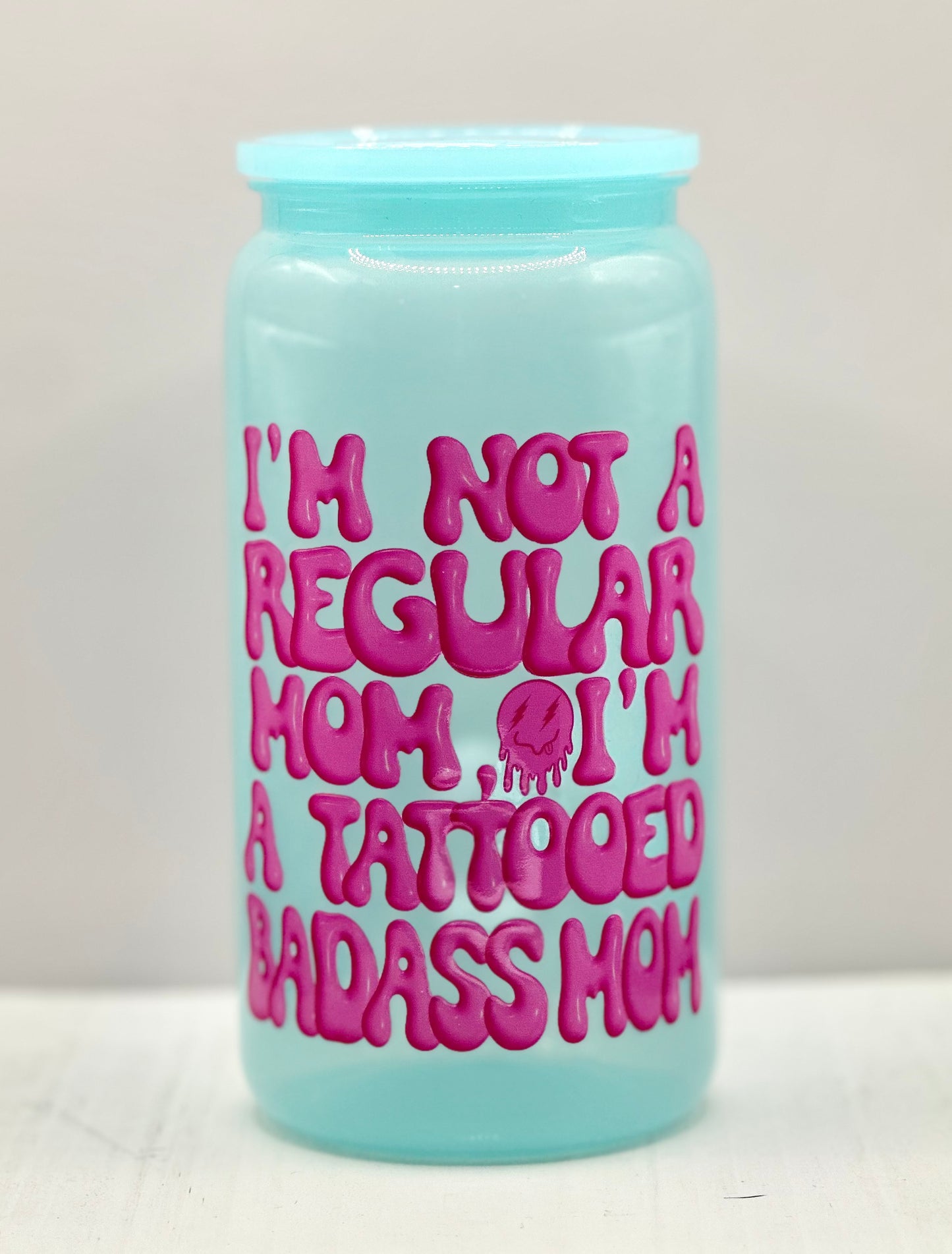 Tattooed Mom Acrylic Cup w/ Lid