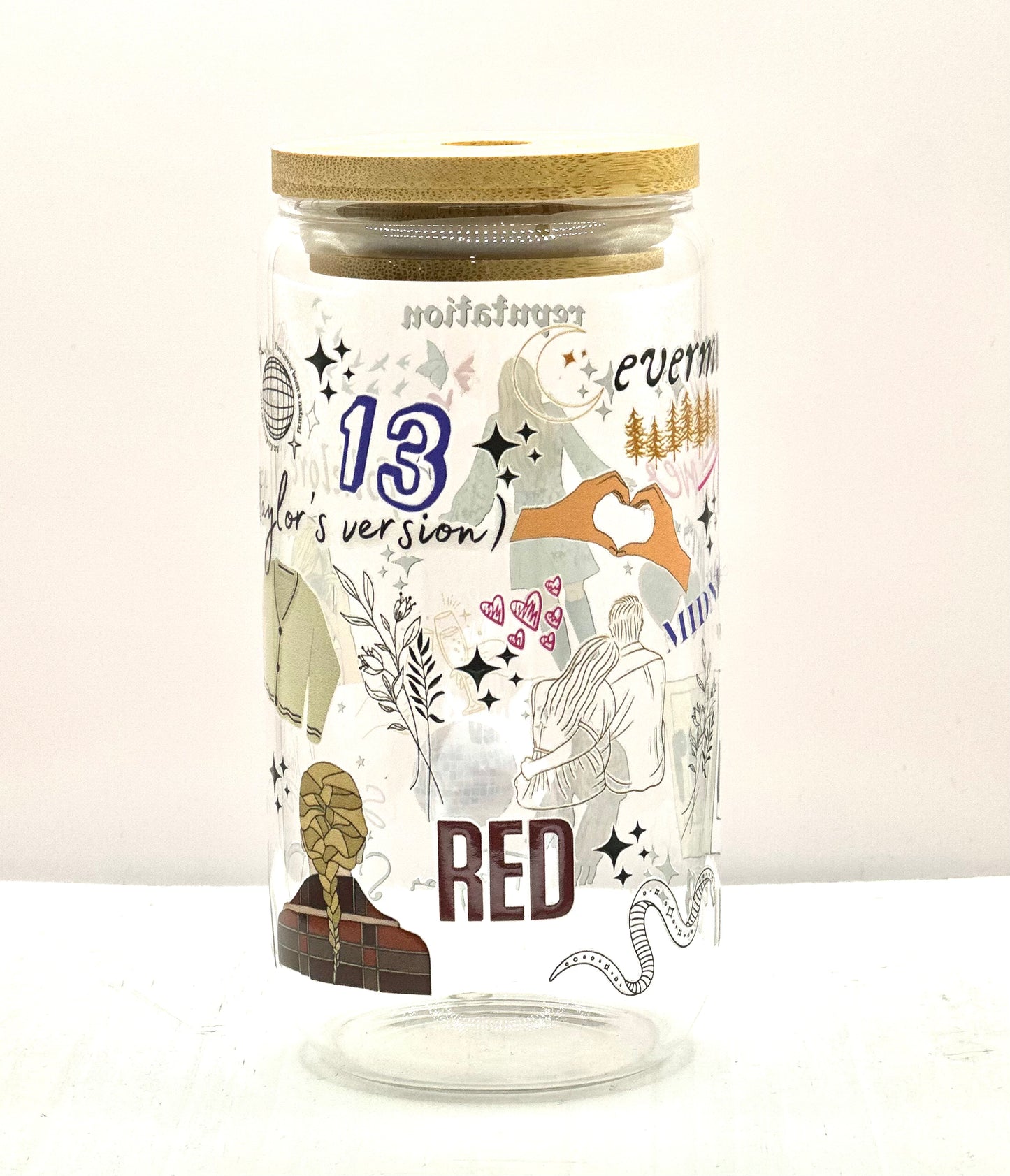 Storyteller Glass Cup w/ Lid