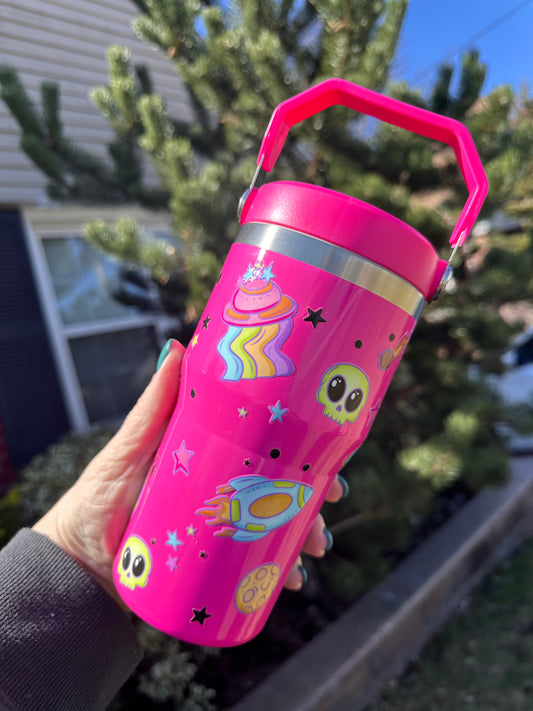 Alien Invasion - Flip Straw Tumbler