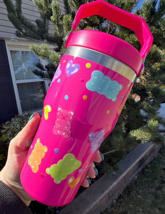 Gummy Bear Explosion - Flip Straw Tumbler
