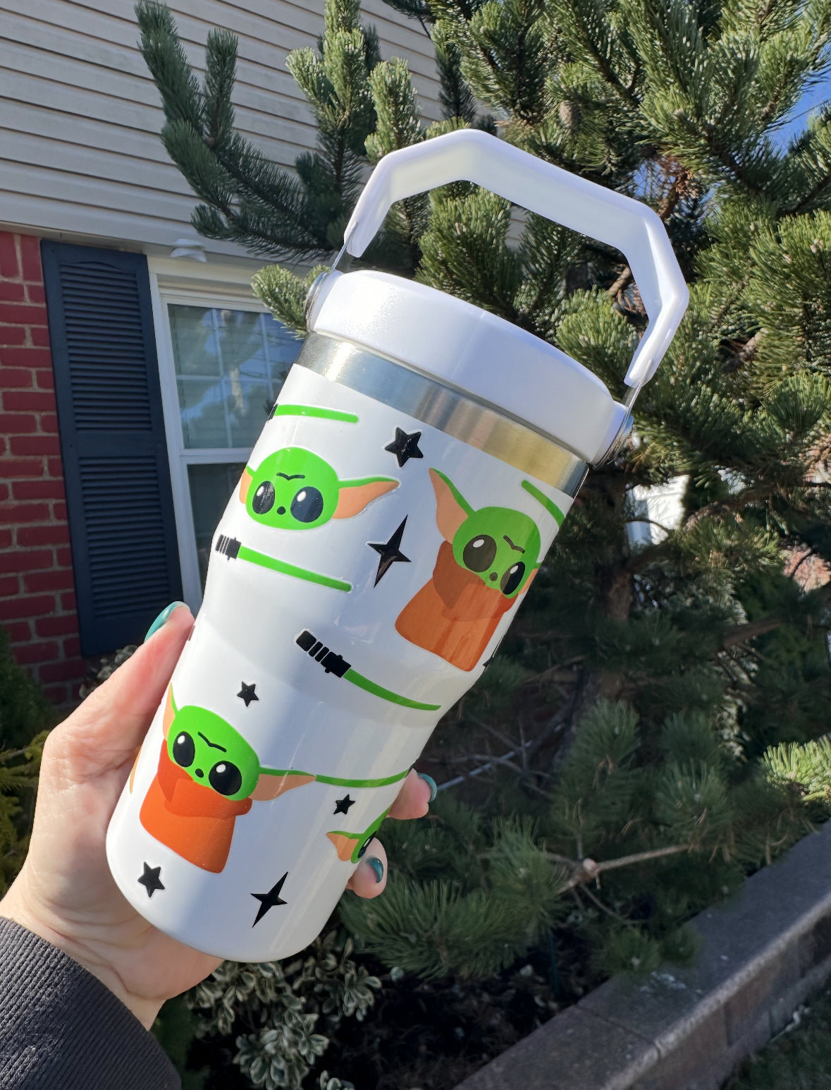 Little Green Sidekick - Flip Straw Tumbler
