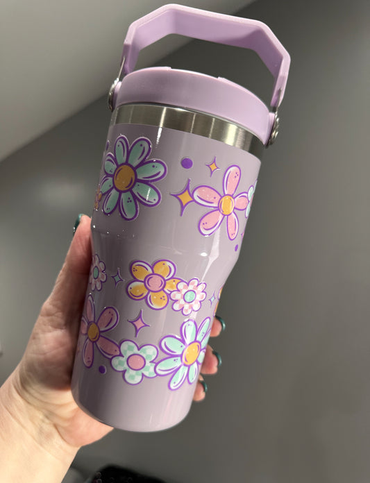 Flower Power - Flip Straw Tumbler