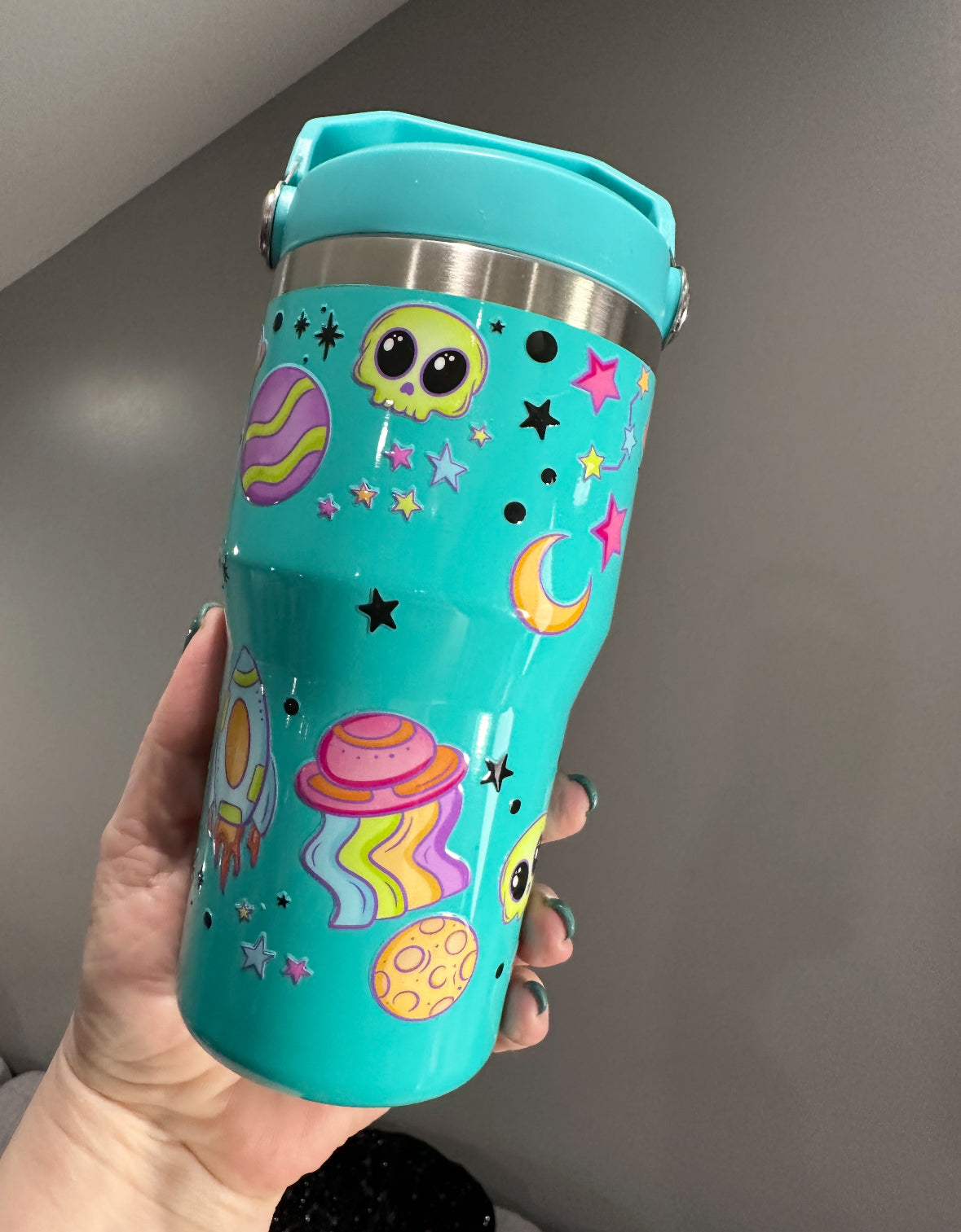 Alien Invasion - Flip Straw Tumbler