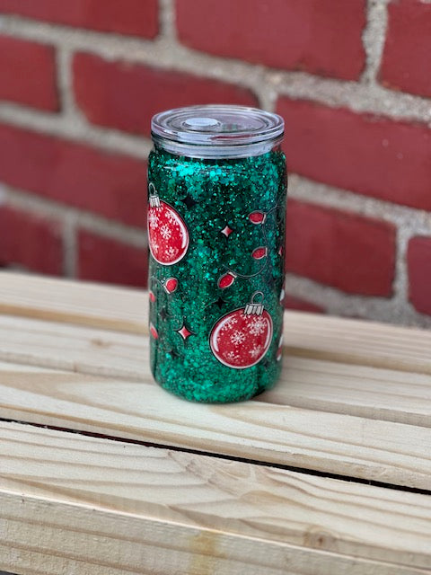 Santa Baby Snow Globe Cup w/ Lid
