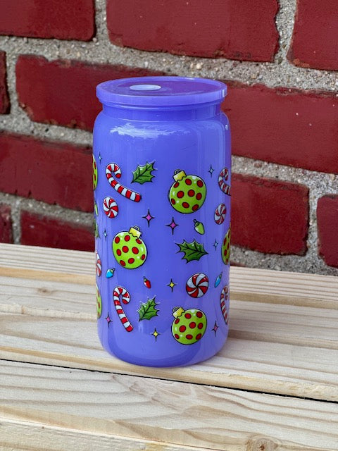 Mr. Cranky Pants Frosty & Festive Acrylic Cup w/ Lid