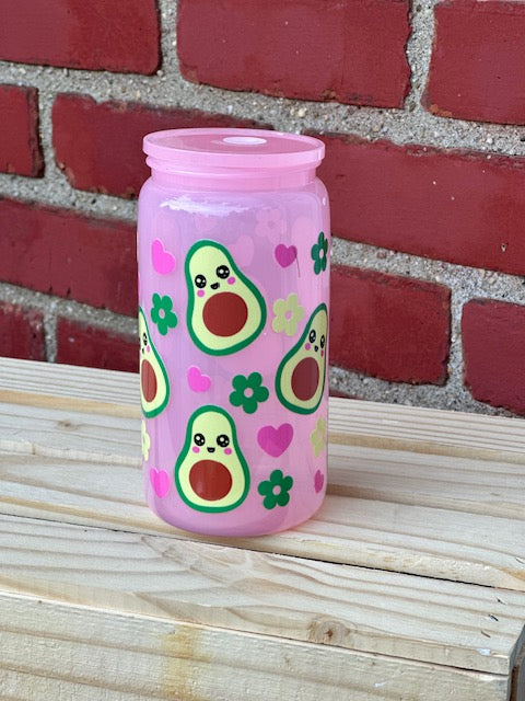 Avocado Acrylic Cup w/ Lid