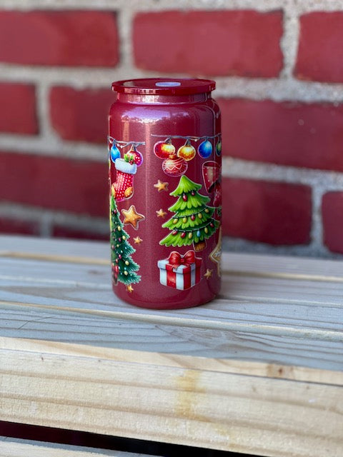 Gingerbread Stainless Steel Cup w/ Lid