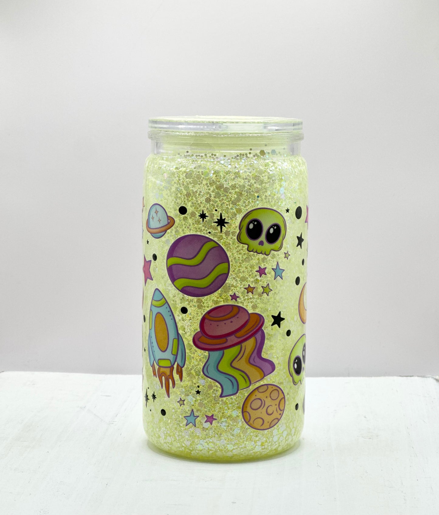 Alien Invasion Acrylic Cup w/ Lid