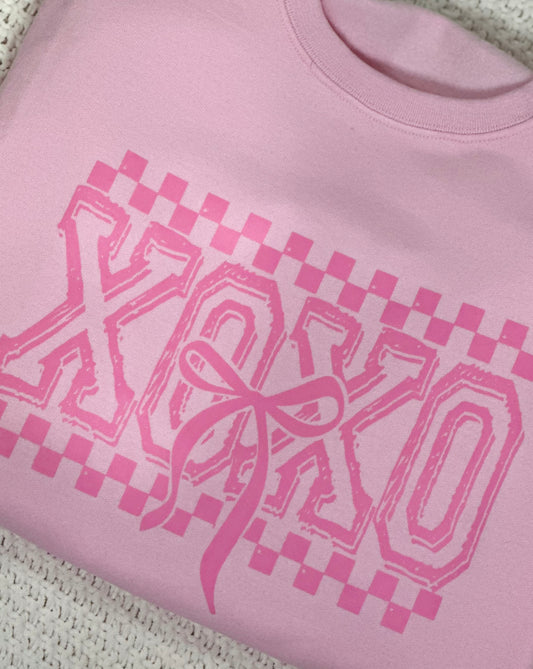 XOXO Bow Crewneck Sweatshirt