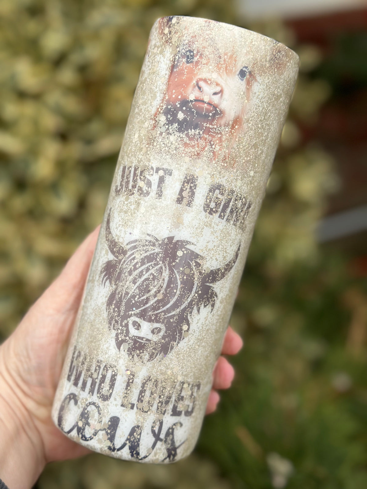 Highland Cow 20oz Epoxy Tumbler