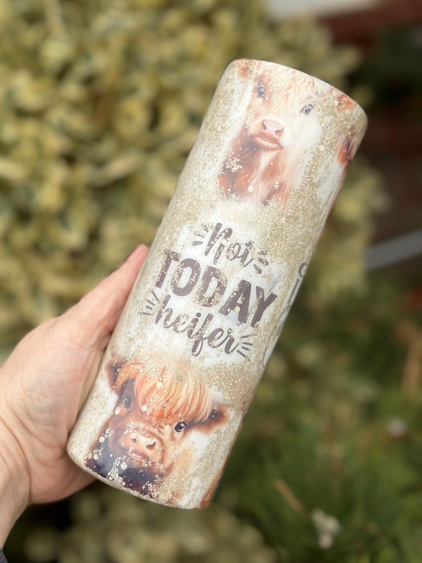 Highland Cow 20oz Epoxy Tumbler