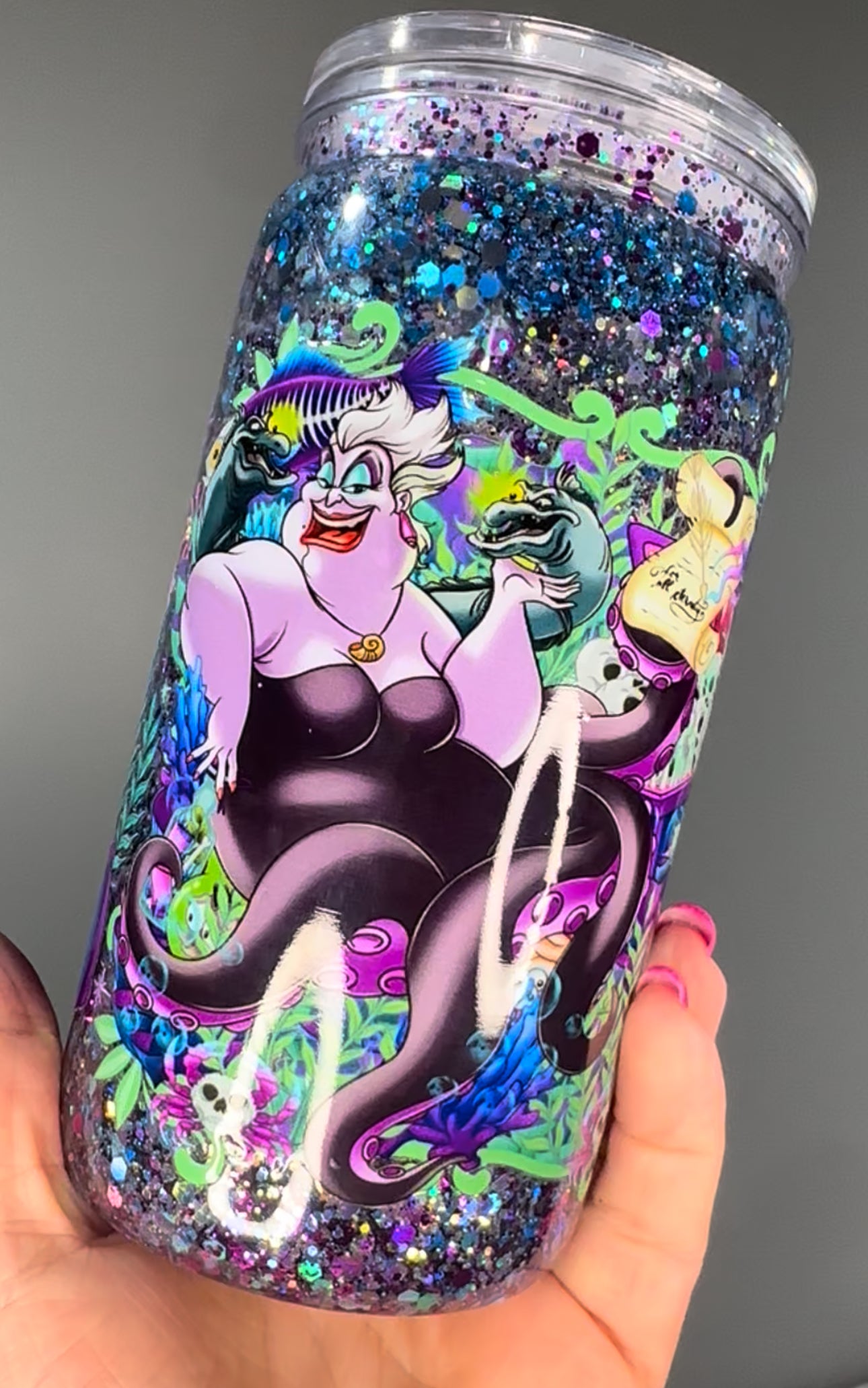 Unfortunate Souls Snow Globe Cup w/ Lid