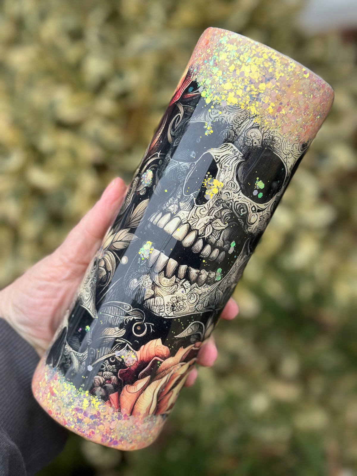 Skull Epoxy Tumbler 20oz