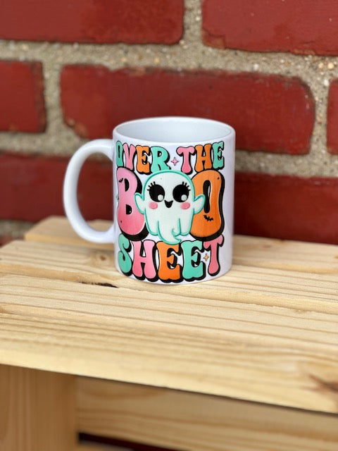 'Over the Boo Sheet' Mug