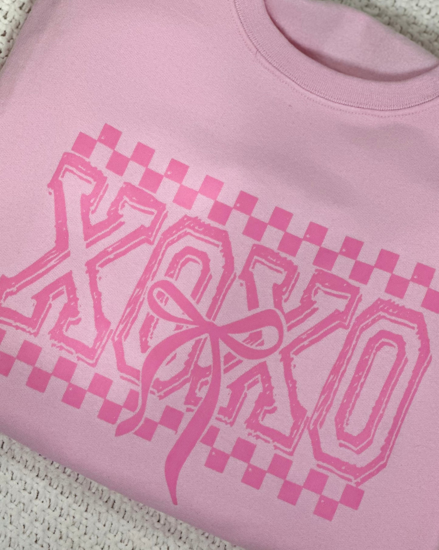 XOXO Bow Crewneck Sweatshirt